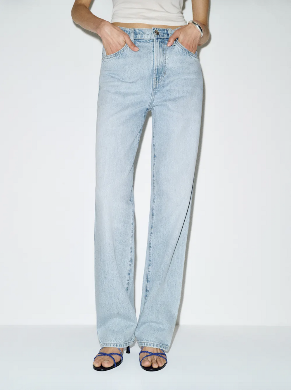 Reformation Val 90s Mid Rise Straight Jeans Blue - Size 27
